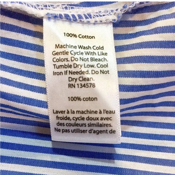 Vineyard Vine striped blouse navy blue size XS - Picture 6 of 6